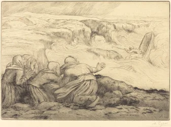 Pequeño barco en peligro