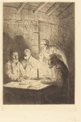 Cena de los pobres (Le souper chez misere)
