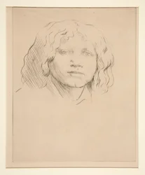 Cabeza de niño italiano