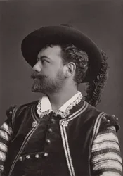 Retrato de Victor Maurel (1848-1923), barítono francés, como Don Giovanni de Mozart - fotografía de Alphonse Justin Liebert (1827-1914)