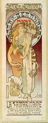 La Samaritaine con la actriz Sarah Bernhardt, obra de Edmond Rostand (cartel)