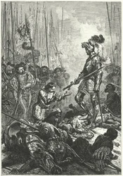 Francisco I de Francia hecho prisionero en la Batalla de Pavía