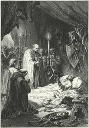 La muerte del rey Luis IX de Francia