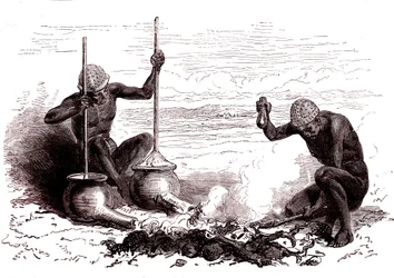 Nativos herreros de la tribu Latuka. Sudán del Sur