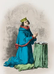 Retrato del rey Carlos 2 de Navarra (Grabado)