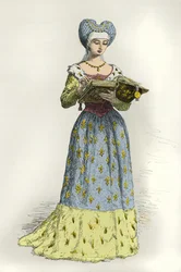 Retrato de Ana de Beaujeu (Grabado)