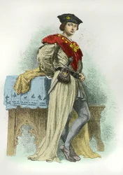 Retrato de Carlos 2 de Amboise (Grabado)