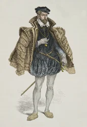 Retrato de Gaspard de Coligny (Grabado)