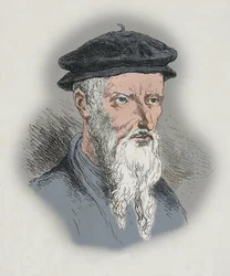 Retrato de Guillaume Farel (Grabado)