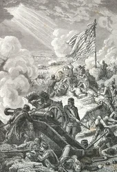 La batalla de Bunker Hill en Boston
