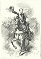 Enrique IV de Francia en la Batalla de Ivry, 1590
