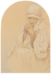 Retrato de Jaroslava, la hija del artista, c. 1924