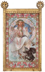 Retrato de Josephine Crane-Bradley como Slavia