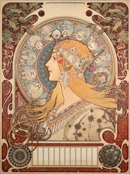 Cartel de Alphonse Mucha para la revista “La plume”, 1896 - Colección privada