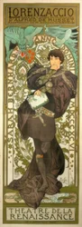 Sarah Bernhardt como Lorenzaccio