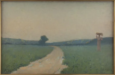 El camino del campo por la mañana