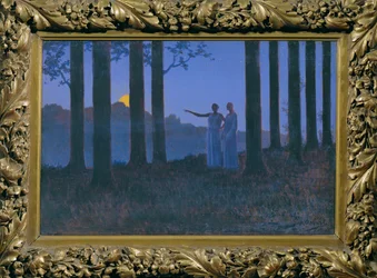 El secreto de la noche (pintura sobre lienzo)