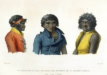 Port Jackson, Nueva Holanda: Nativos de la región del río Nepean, de 