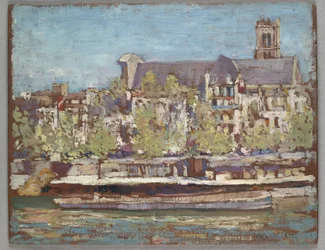 Saint Gervais, París (óleo sobre tabla)
