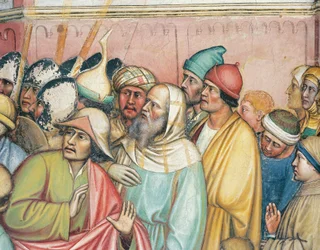 San Jorge sometido a tortura en la rueda