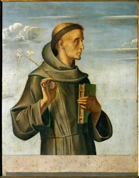 San Antonio de Padua (temple sobre madera)