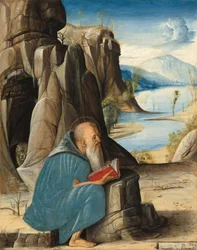San Jerónimo leyendo, c.1476 (temple sobre tabla)