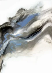 Abstracto fluido en tonos azul y gris