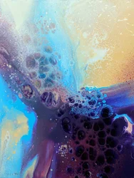 Células de azul cósmico