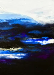 Abstracción en azul intenso