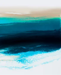 Flujo del océano azul profundo