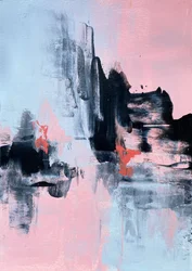 Moderno, abstracto, rosa y azul