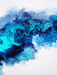 Azules oceánicos en remolino