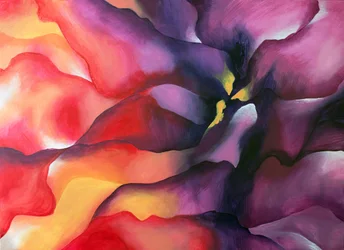 Flor abstracta llena de colorido