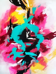 Explosión abstracta llena de color