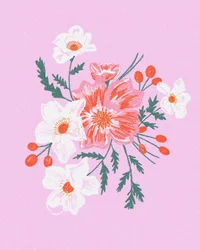 Ramo de flores rosas