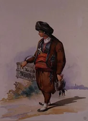 Un vendedor de patos, c.1855