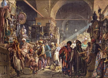 Un bazar turco, 1867