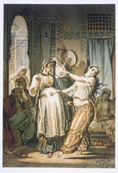Bailarina egipcia del vientre, de "Souvenir of Cairo".