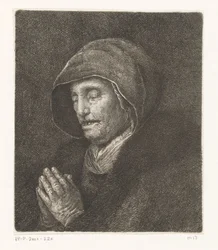 Anciana rezando (Madre de Rembrandt)