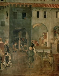 La vida en la ciudad (fresco)