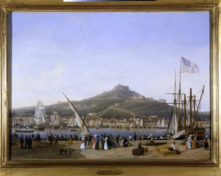 Puerto de Marsella por Louis Garneray, sd. circa 1820