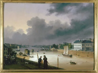 El puerto de Nantes por Louis Garneray, circa 1820
