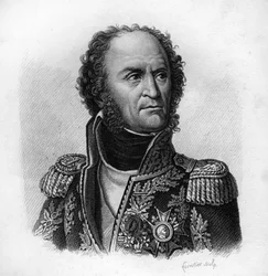 Guillaume Brunette. Mariscal de Francia (1763 a 1815).- en Retratos de los generales franceses tras las victorias y conquistas de los franceses. Grabado por Ambroise Tardieu en 1818. Colección Stella.