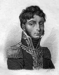 Philippe Paul, Conde de Ségur (1780-1873), general e historiador francés. En "Portraits des généraux français en suite les victoires et conquêtes des Français". Grabado por Ambroise Tardieu en 1818. Colección Stella.