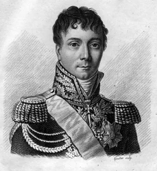 Retrato de Charles Etienne Gudin de la Sablonniere (1768 -1812) general francés. En “Retratos de los generales franceses después de las victorias y conquistas de los franceses”. Grabado por Ambroise Tardieu en 1818. Colección Stella.
