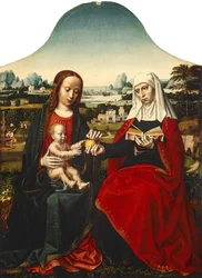 Holandés: La Virgen y el Niño con Santa Ana