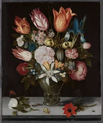 Flores en un vaso