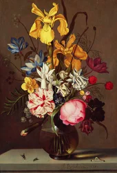 Un jarrón de flores, 1635