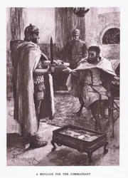 Un mensaje del comandante, ilustración de El Soldado Romano, 1928
