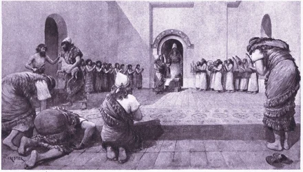 Ante el santuario del dios Luna en Ur, 1925